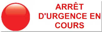 Arrêt d'urgence en cours
